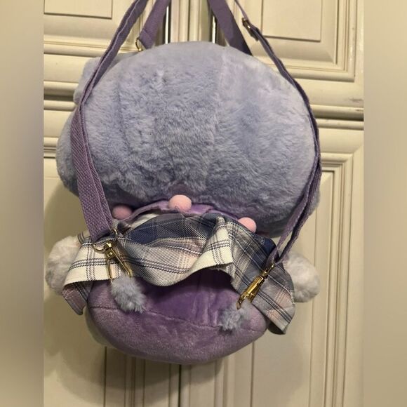 Kuromi Plush Backpack Shoulder Bag 12” Inch Plush Purse With Straps - Picture 3 of 13